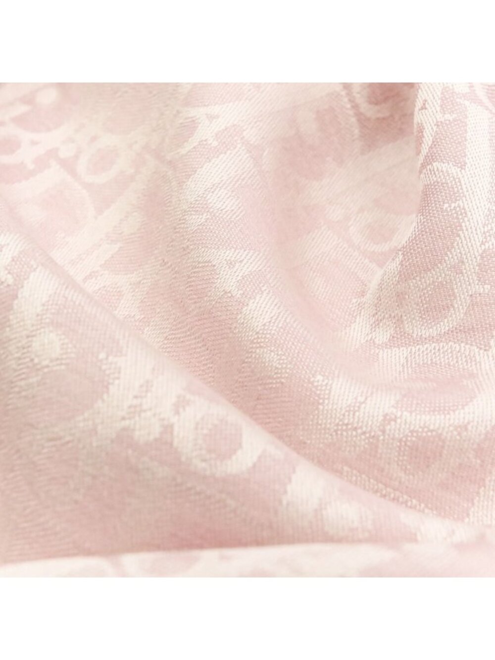 Dior Oblique Large Shawl Pink Scarf - Picture 5 of 14